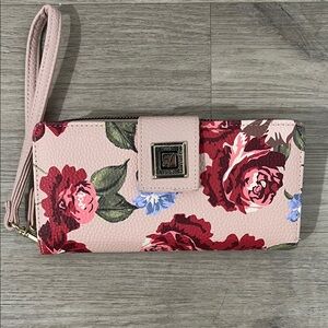 Stone Mountain Accessories Pink Floral Wristlet